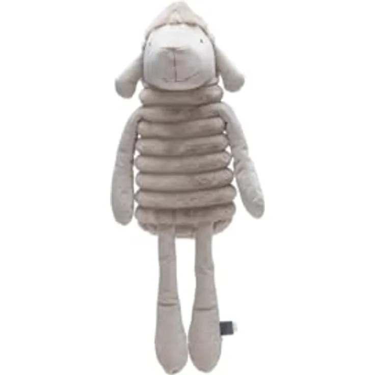 Designed by Lotte Reza Schaf, XL Hundespielzeug aus weichem Plüsch in Beige, ohne Squeaker, ideal zum Spielen und Kuscheln
