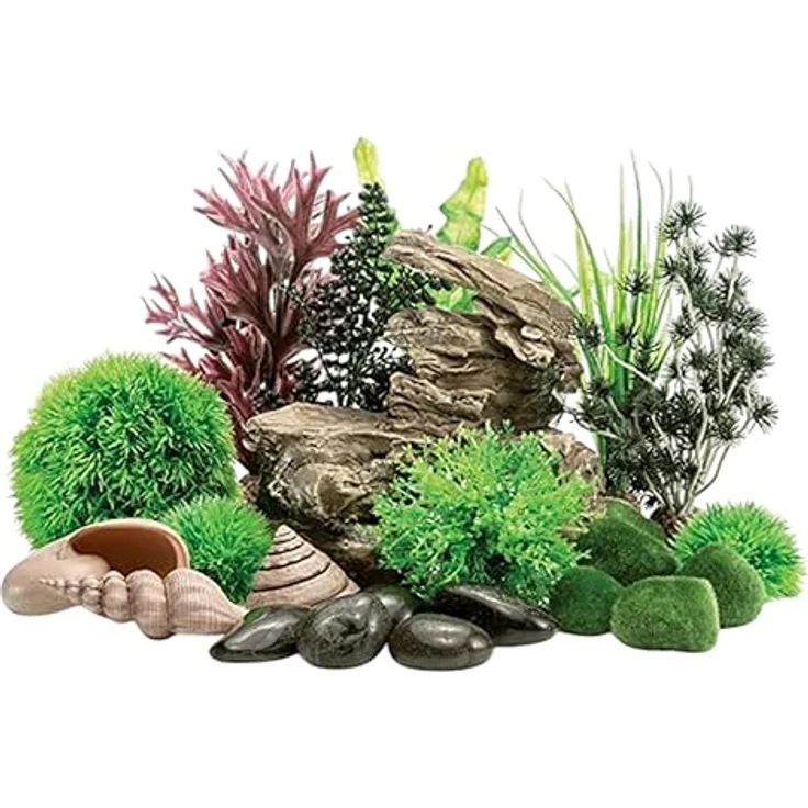 biOrb Deko-Set Rockvalley, Aquarien-Dekoration mit Skulptur von Samuel Baker und natürlichem Look – Bild 1
