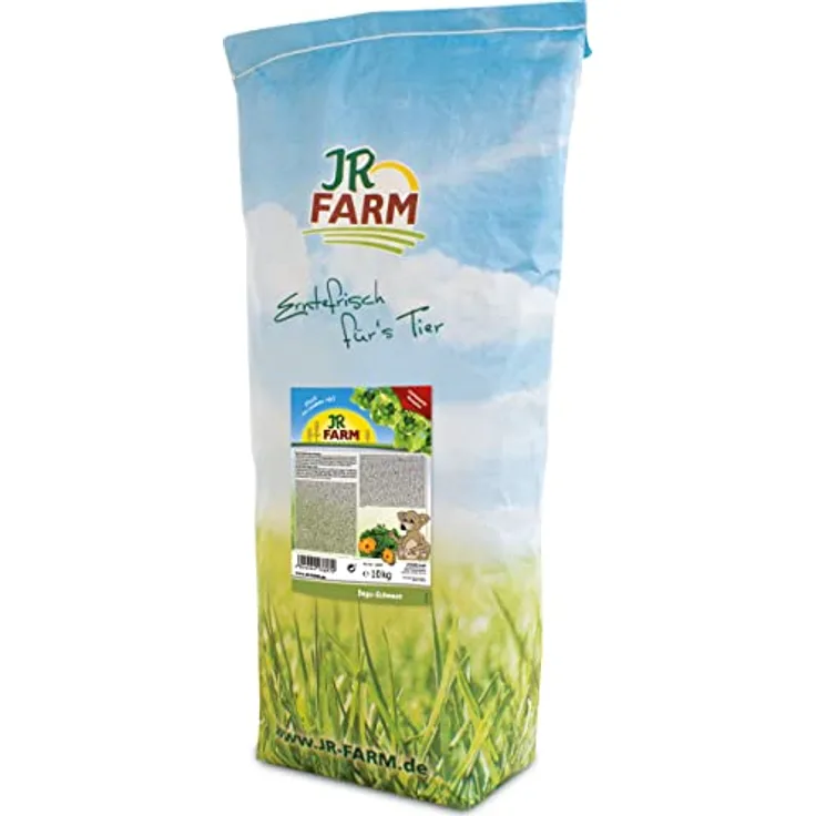 JR FARM Degu-Schmaus 10 kg, Naturfutter für Degus mit hohen Rohfasergehalt und ohne Früchte, made in Germany