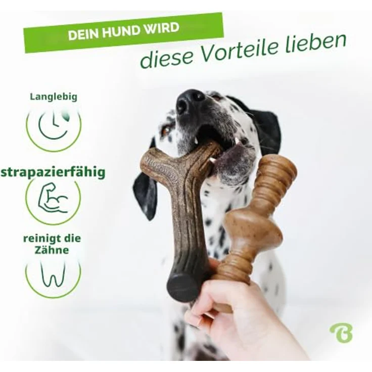 Benebone 2-Pack Indestructible Maplestick/Zaggler, Für große Hunde, aus echtem Speck und Ahornholzgeschmack, robust und langlebig, in den USA hergestellt – Bild 3