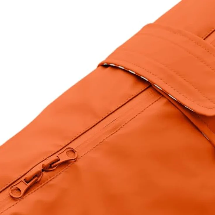 Hunter Tierbedarf Hunderegenmantel Hunde-Regenmantel Milford orange, klassisches Design, waschbar bei 30 °C, wasserfestes Material – Bild 3