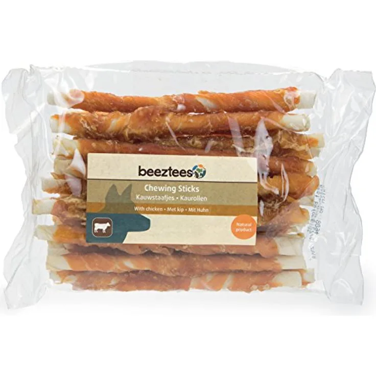 Beeztees Kulinaer Kaustäbchen Huhn, 20 Stück, leicht verdaulich, 180 g