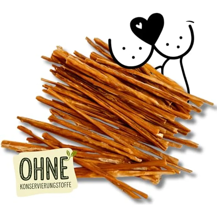Naturbiss Rinderdarm Kauspaghetti, 100% natürliche Hundeleckerli, fettarm und proteinreich, Monoprotein, 150g, ohne Zusätze, ideal für Seniore & Welpen