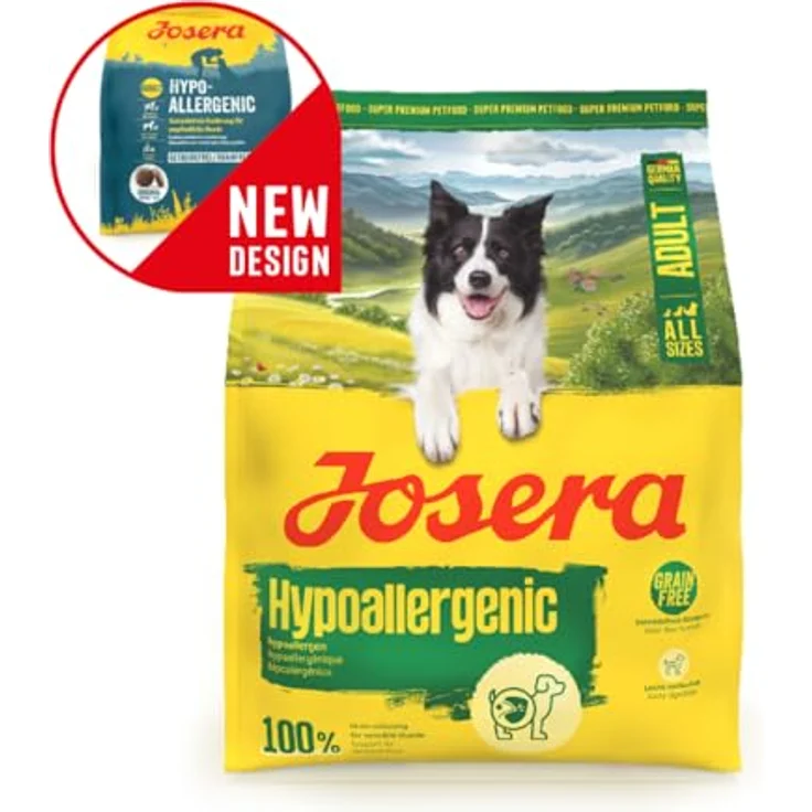 JOSERA Adult Hypoallergenic, Premium Trockenfutter für Hunde mit Unverträglichkeiten, Insektenprotein, getreidefrei, hochverdaulich, 5 x 900 g Packung – Bild 2