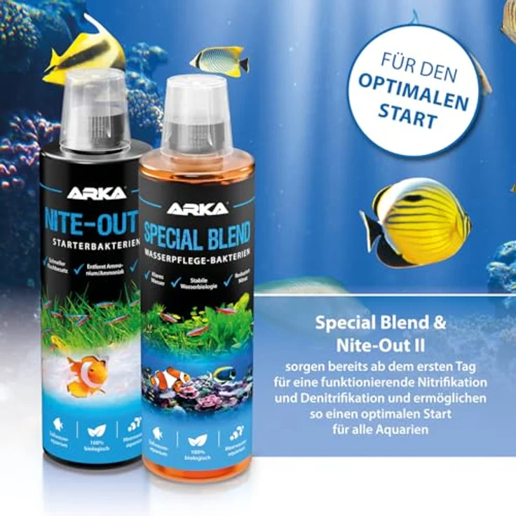 ARKA Aquarienbakterien 3785 ml – Hochleistungs-Bakterienmischung für klares Wasser, Nitratkontrolle & Geruchsstopp für Süß- & Meerwasser, große Becken – Bild 5
