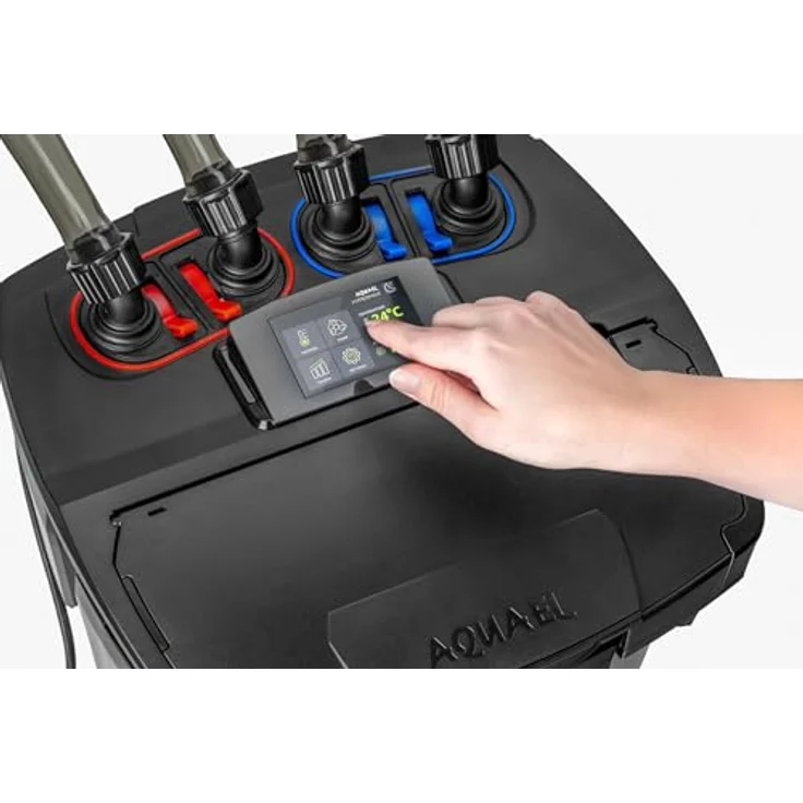 Aquael Filtro Hypermax Link, Aussenfilter für Süsswasser bis 1500 l, integriertem Heizsystem und 4500 l/h Durchflussrate, schwarz – Bild 5