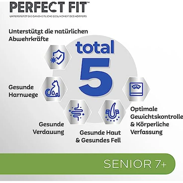Perfect Fit Katze Senior 7+ Huhn, Trockenfutter für ältere Katzen, 7kg – Bild 7