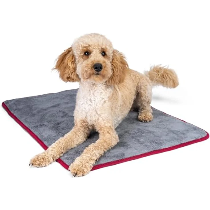 TrendPet Ruby Kuscheldecke und Trocknungsdecke für Hunde und Katzen, super saugfähig, waschbar bei 60 °C, 110x70 cm – Bild 4