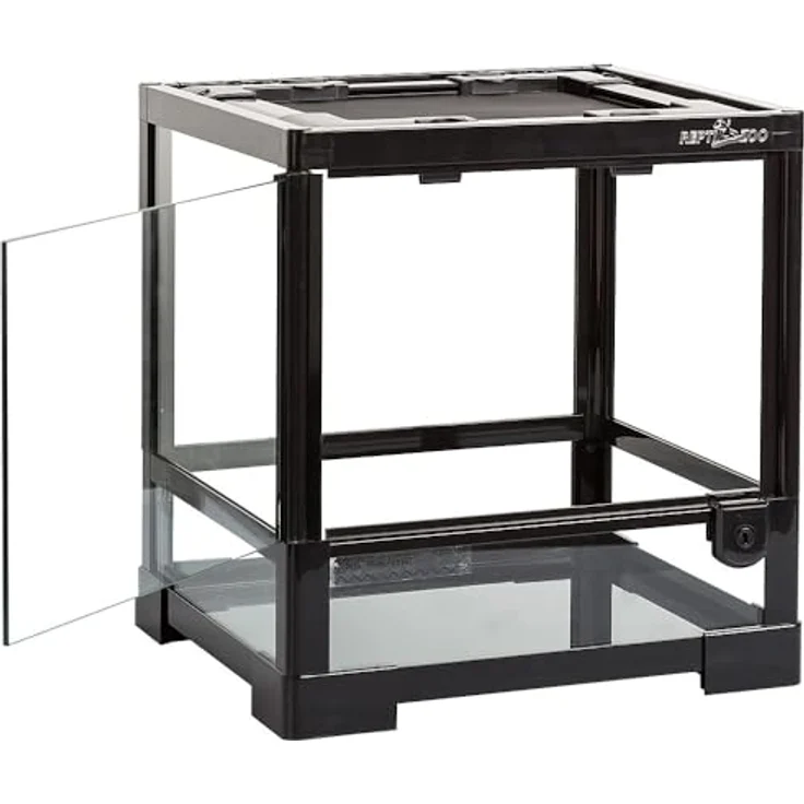 ReptiZoo Glas-Terrarium 30x30x32 cm mit Schwenktüre, zerlegbar und integriertes Schloss, frontale Ventilation, RK0101S – Bild 2