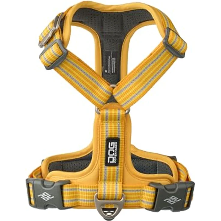 DOG Copenhagen Comfort Walk Air 3.0 Hundegeschirr, ergonomisches Geschirr mit zwei Leinenbefestigungen, Lemon, XL – Bild 3