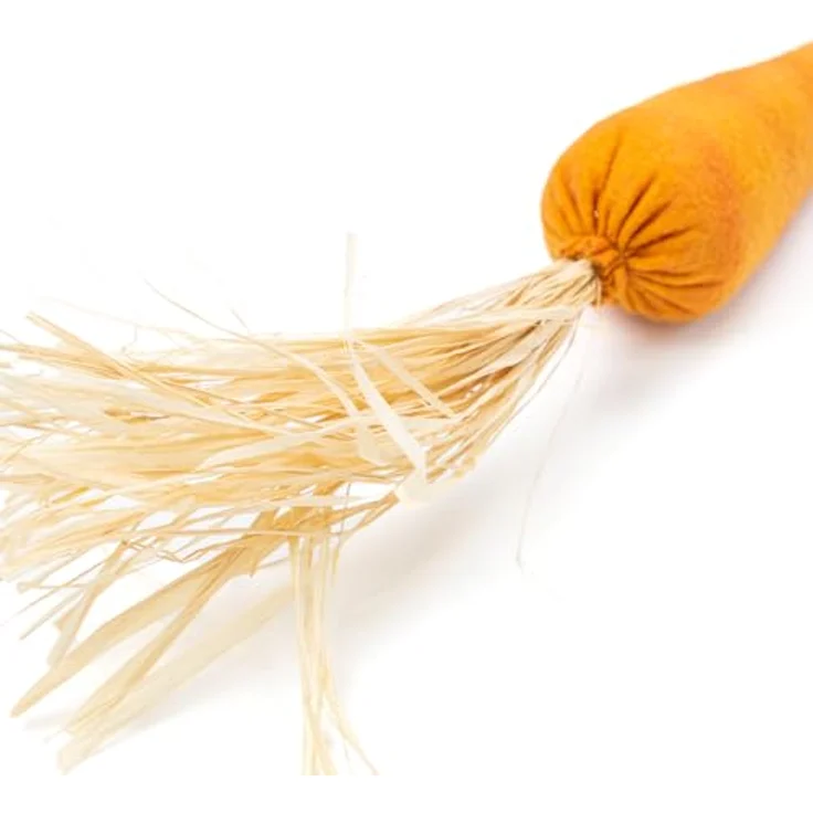 CanadianCat Company Katzenspielzeug | Handgefertigte Karotte mit Katzenminze, 5 x 5 x 17 cm, orange – Bild 4