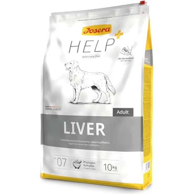 Josera Help Liver, Hunde-Trockenfutter zur Förderung der Leberfunktion, 10kg, mit Mariendistel, reduziertem Protein- und Kupfergehalt – Bild 1