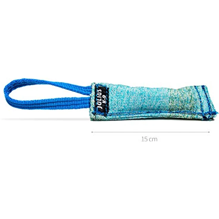 JULIUS K-9 Beisswurst aus Baumwolle-Nylon, 15 cm x 2-3 cm, robust mit Handschlaufe – Bild 2