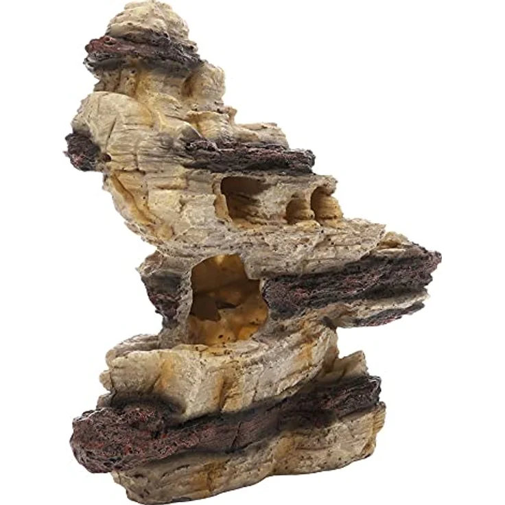 HOBBY Aquariendeko Arizona Rock 2, Naturnah gestalteter Felsen für Aquarium und Terrarium, 24x26x14 cm, aus sicherem Polyresin – Bild 3