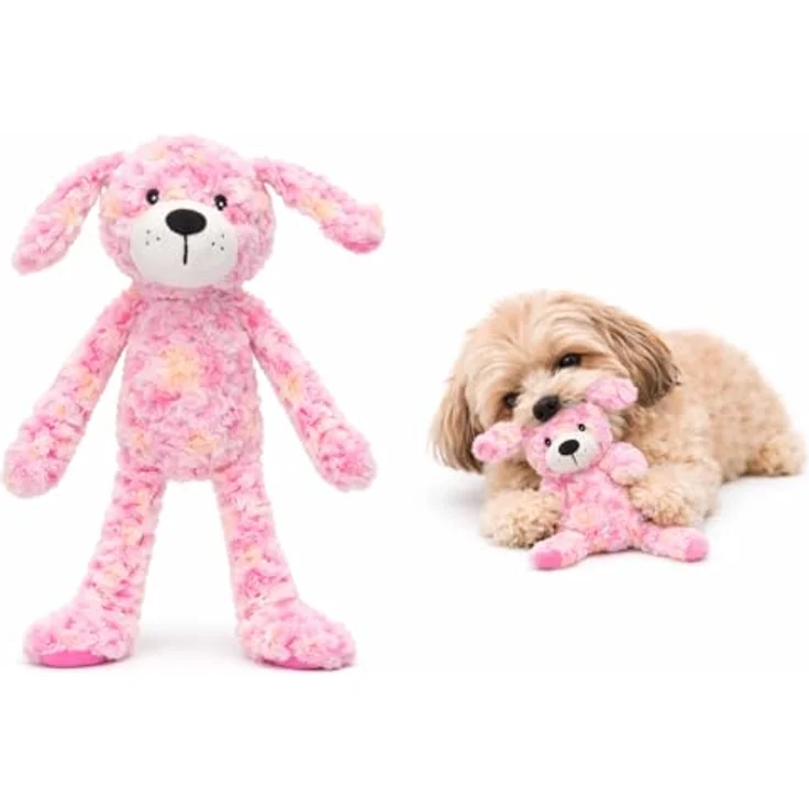 Flamingo Roza Hund Rosa XL, 42 cm Plüschspielzeug mit Quietscher und Knistereffekt – Bild 1