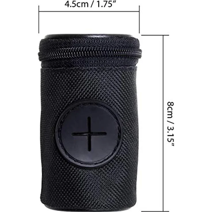 iGadgitz Home U7168 Kotbeutelspender für Hunde, wasserabweisend mit Karabinerhaken - Schwarz – Bild 2
