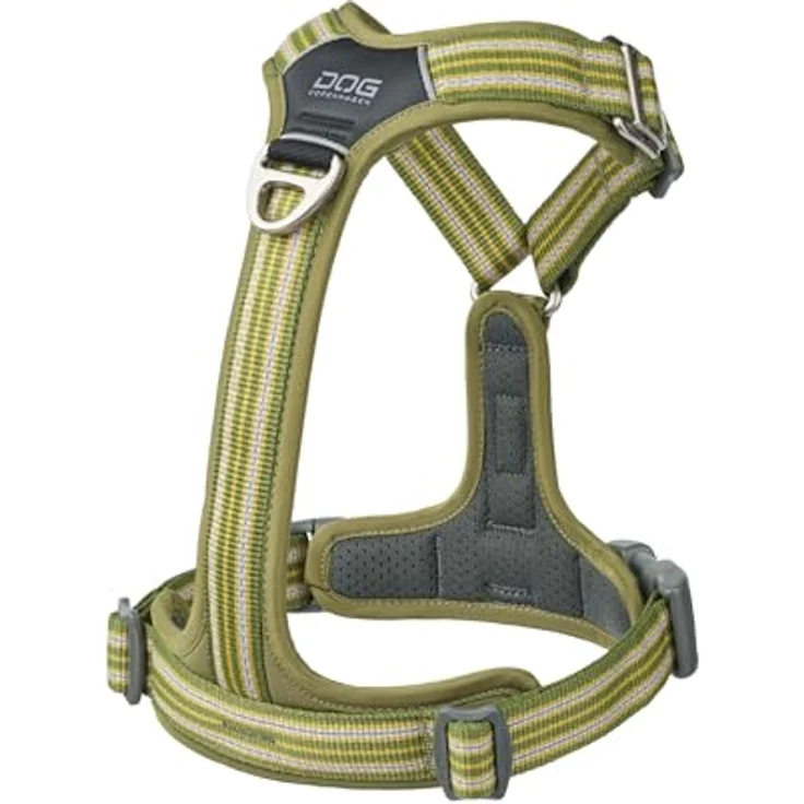 DOG Copenhagen Comfort Walk Air 3.0 Hundegeschirr - Ergonomisches Geschirr mit reflektierendem Besatz, wasserabweisend, Größe L, Hunting Green – Bild 2