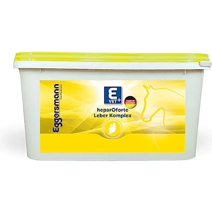 Eggersmann Ergänzungsfutter für Pferde und Ponies, Zusatzfutter für Leberprobleme mit Mariendistel und MSM, 2 kg Eimer