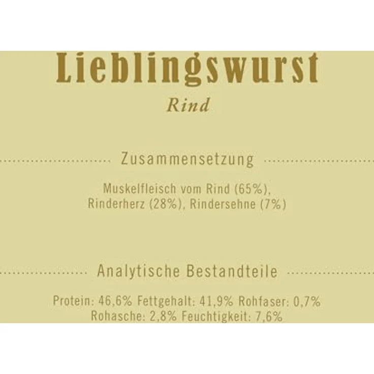 Terra Canis Lieblingswurst, 170g I Luftgetrocknete Rinderwurst I Premium Hundesnack in 100% Lebensmittelqualität – Bild 2