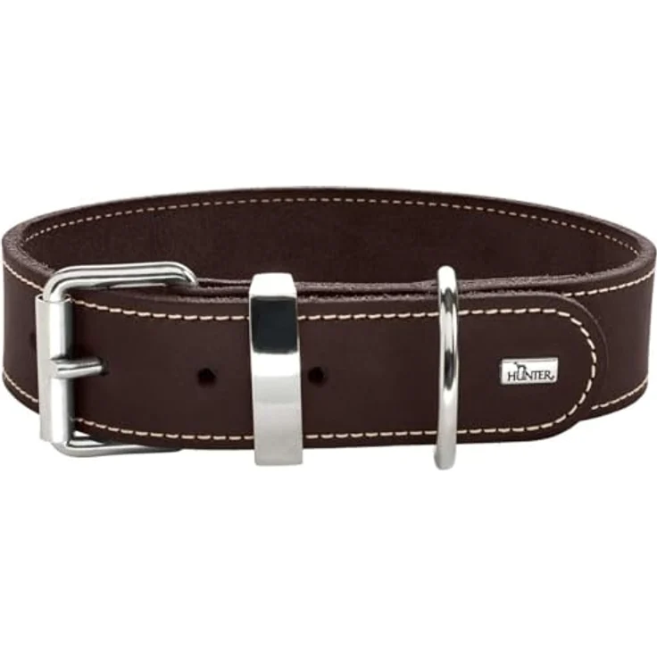 Hunter Hunde-Halsband Aalborg Special dunkelbraun XS – Bild 2