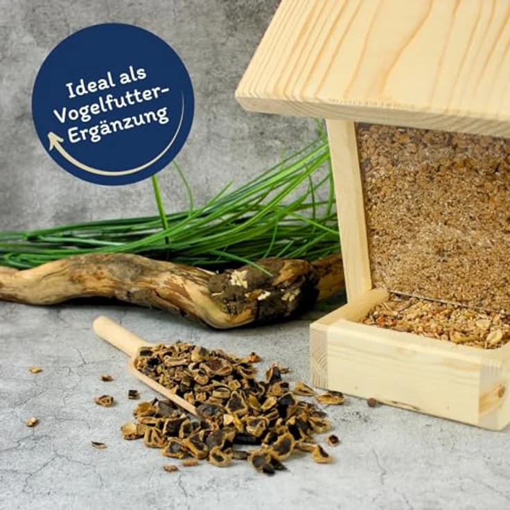 Lyra Pet® Johannisbrot 20 kg, Reich an Ballaststoffen, Vitaminen & Proteinen, Ergänzungsfutter für Wildvögel & Kleinnager, Nährstoffreiches Streufutter – Bild 4