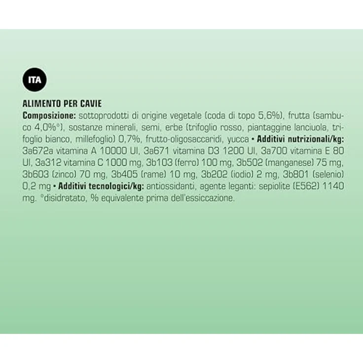 Versele-Laga Complete Cavia, Extrudiertes Alleinfutter für Meerschweinchen mit langen Fasern, 1000 mg/kg Vitamin C, 3 kg – Bild 5