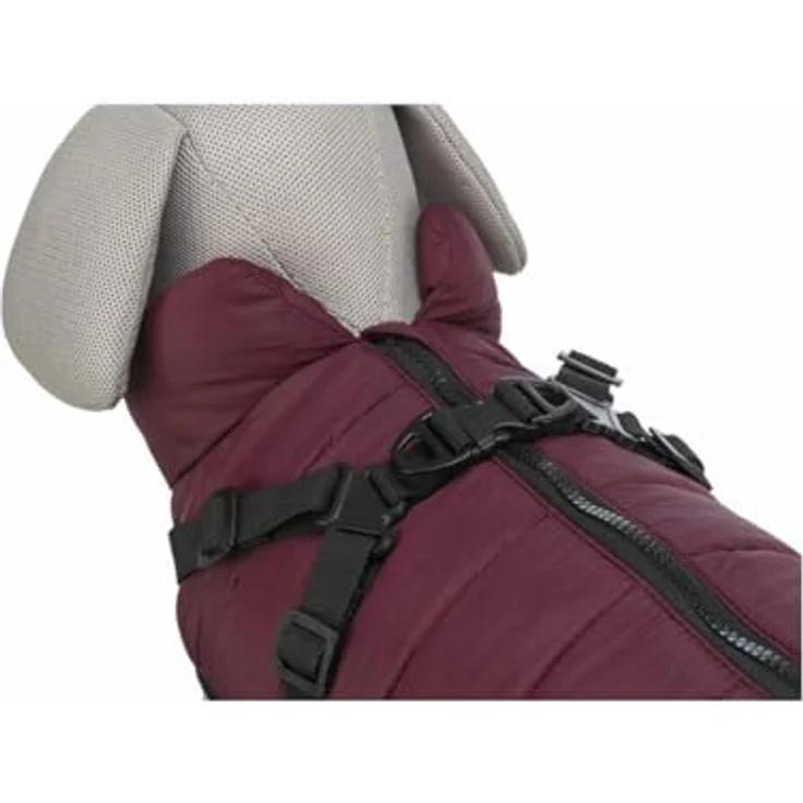 TRIXIE Hundemantel Geschirr-Wintermantel Pirou sangria, wasserabweisend, verstellbare Beinschlaufen, Materia: Polyester – Bild 7