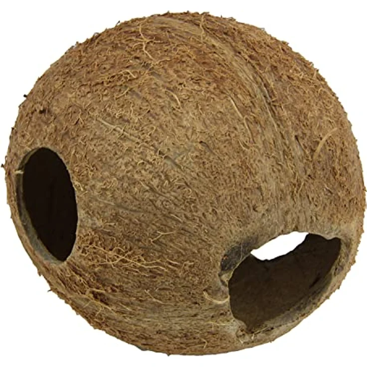 JBL 61514 Cocos Cava 1/1 M, Kokosnuss-Schale als Höhle für Aquarien und Terrarien, natürliche Dekoration ohne Schadstoffe – Bild 1