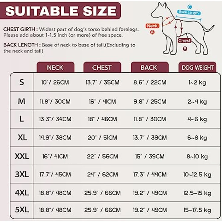 Ectkuee Wasserdichter Winter Hundemantel, gesteppt und gepolstert, Größe 5XL mit D-Ring für Leinenbefestigung – Bild 4