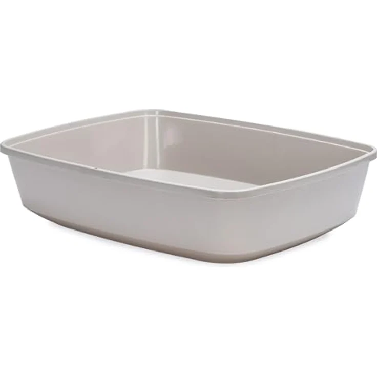 Karlie Katzentoilette Mary Loo, offene Katzentoilette aus 90% recyceltem Material, grau, L: 50 B: 38,3 H: 21,4 cm – Bild 4