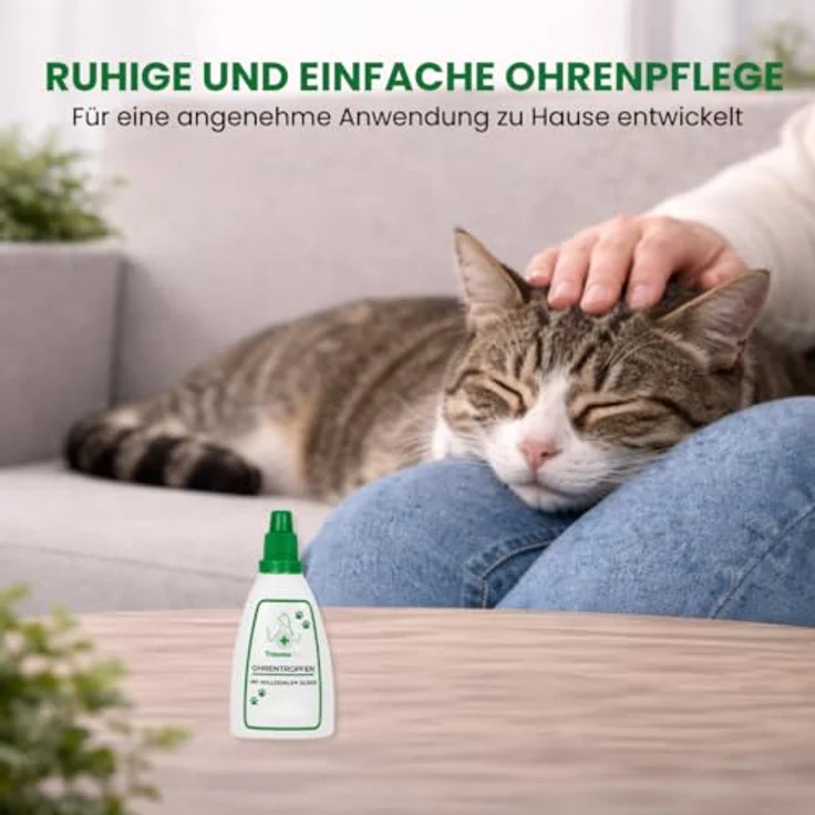 TraumaPet Ohrentropfen für Hunde & Katzen 50 ml | Ohrenreiniger mit kolloidalem Silber für empfindliche Ohren | Unterstützt bei Juckreiz, Rötungen, Ohrmilben & unangenehmen Gerüchen – Bild 5