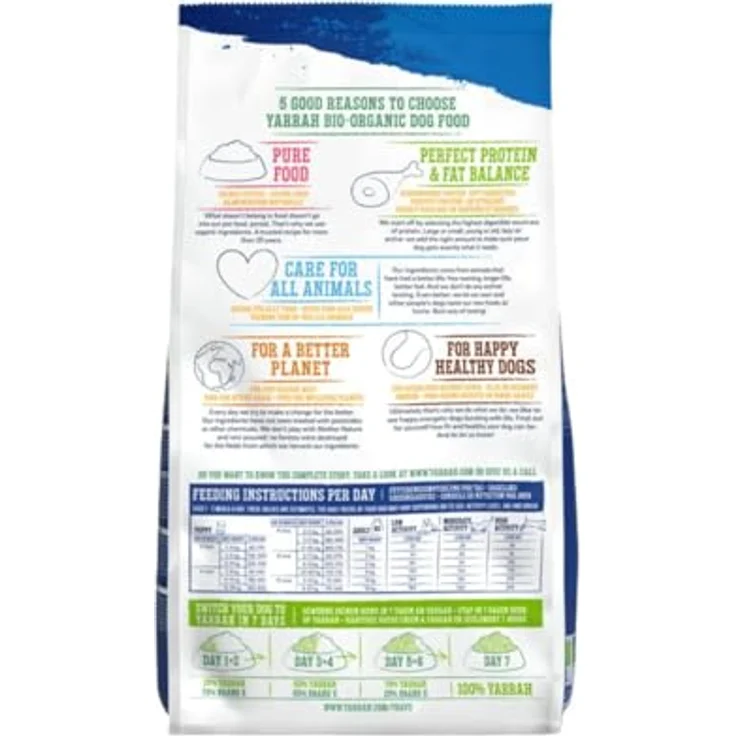 Yarrah Bio Small Breed mit Bio Huhn, 2 kg, Trockenfutter für kleine Hunde mit leicht verdaulichen Proteinen und Omega-Fettsäuren – Bild 2