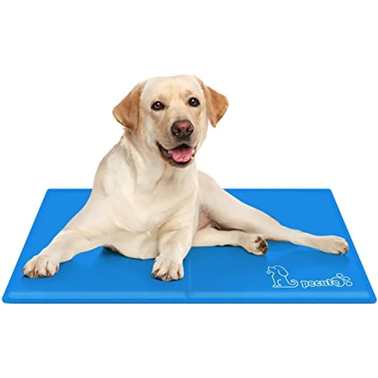 Pecute Kühlmatte für Hunde, automatische Kühlmatte aus Oxford-Stoff + PVC, 0,4 mm dick, langlebig und kratzfest, Wasserdicht