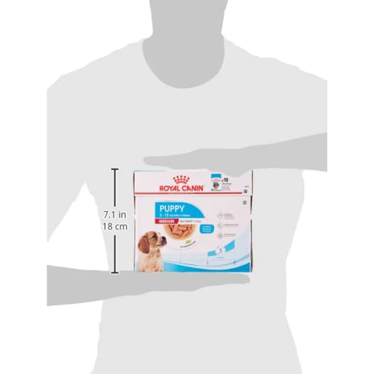 Royal Canin Medium Puppy, Nassfutter für mittelgroße Hunde, 10x140g, bis 12 Monate – Bild 3