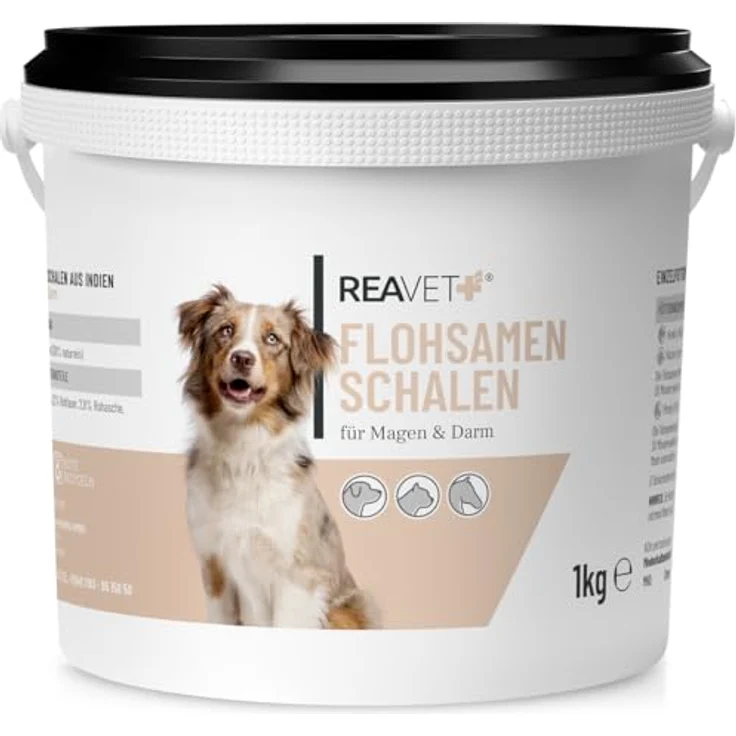 ReaVET Flohsamenschalen für Hund & Pferd 1kg - Naturrein, Ballaststoffreich, Glutenfrei, Ohne Zusätze – Bild 1