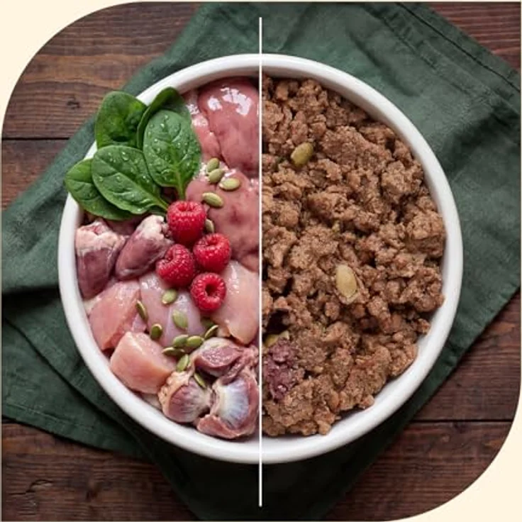 animonda GranCarno superfoods Huhn + Spinat + Himbeer + Kürbiskern, Hunde-Nassfutter, 6x800g, hochwertige und ausgewogene Rezeptur, hergestellt in Deutschland – Bild 4