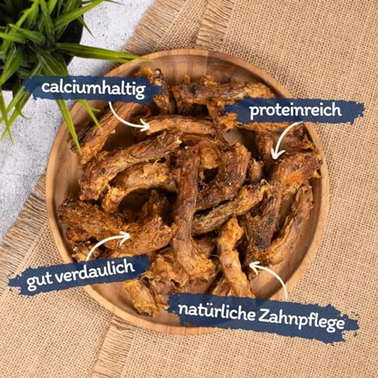 Lyra Pet® Hühnerhälse getrocknet, 5 kg, fettarmer Kausnack für Hunde, proteinreiche Belohnung – Bild 2