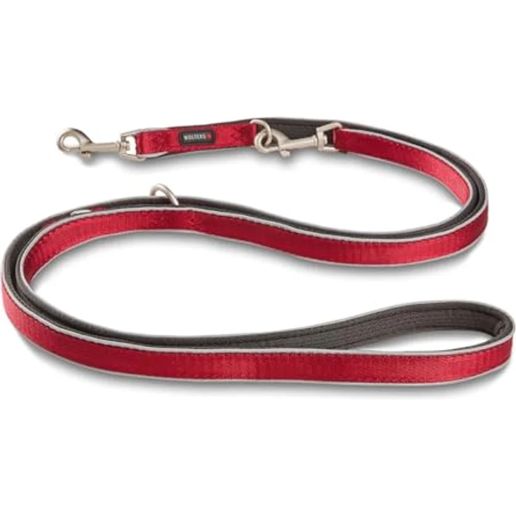 Wolters Active Pro Comfort Führleine, 200 cm x 3 cm, verstellbar, rot/anthrazit, atmungsaktives Mesh-Gewebe, reflektierende Nähte, für Hunde bis XL – Bild 2