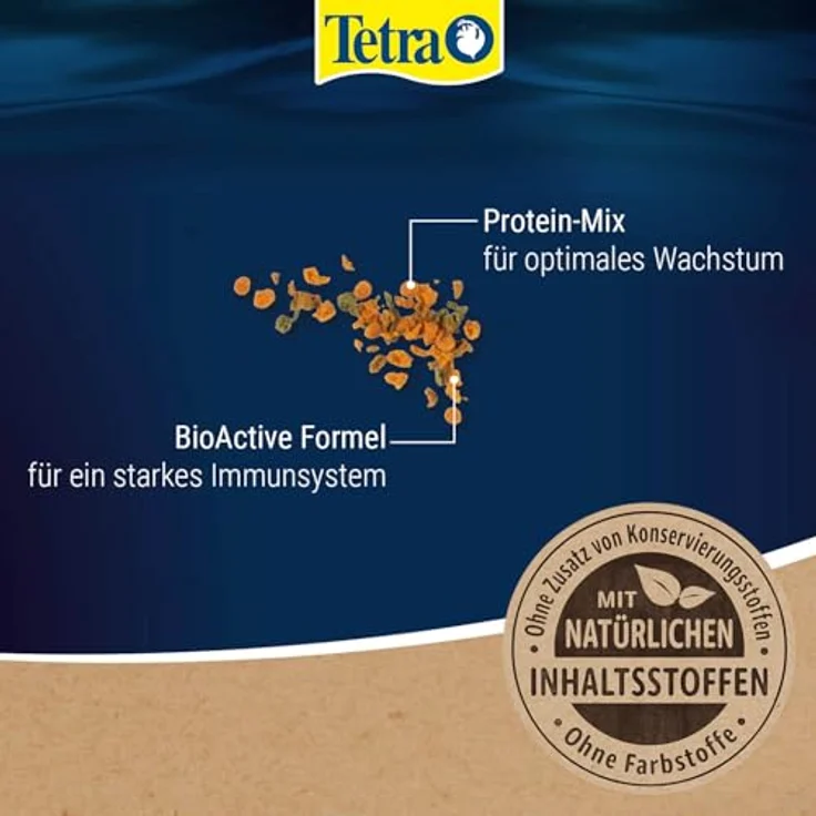 Tetra TetraMin XL Granules, langsam absinkendes Fischfutter für größere Zierfische, 250 ml Dose – Bild 3