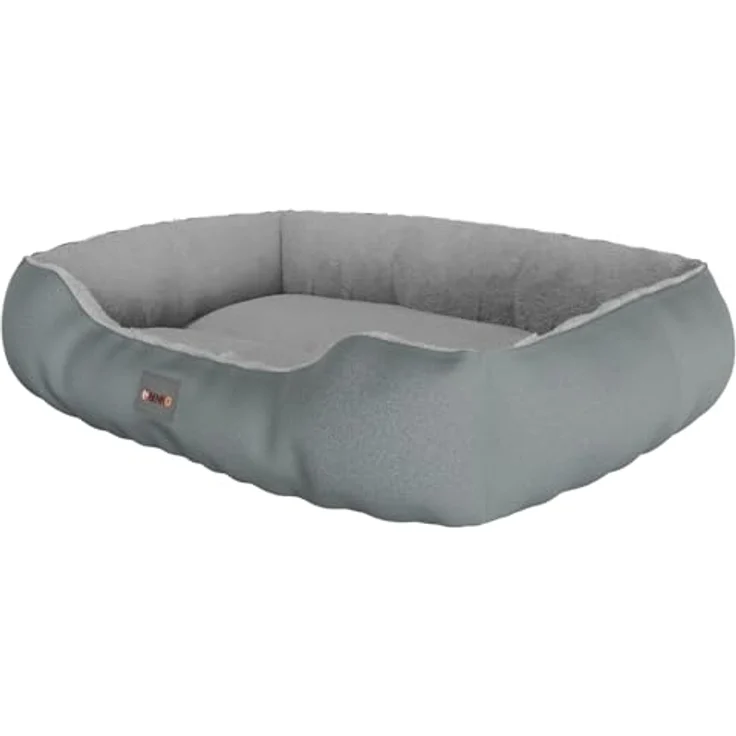 BENNO Hundebett SAMMY, quadratisch 65x50x16 cm, rutschfest, waschbar, Polyester, mit Kauknochen – Bild 4