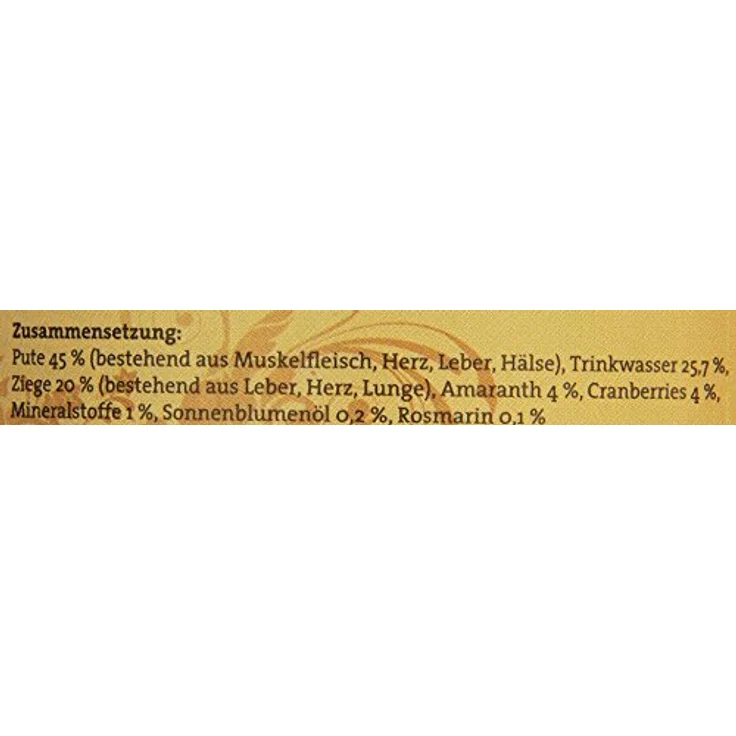 Dogz finefood Hundefutter nass N° 8 Pute & Ziege, getreidefrei & zuckerfrei, hoher Fleischanteil 65%, 6 x 200 g Dose – Bild 5