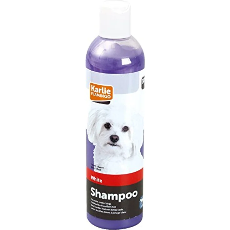 Karlie Shampoo für weißes Fell, Hundeshampoo mit Rückgabe von Helligkeit und Glanz, 300 ml – Bild 1