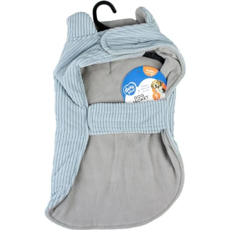 duvoplus Duvo+ Hundemantel Corduroy Grau S, 40CM – Bild 1