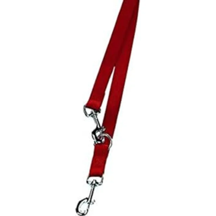 Nobby Führleine Classic, Hundeleine in rot, 200 cm lang, 15 mm breit, 1 Stück – Bild 1