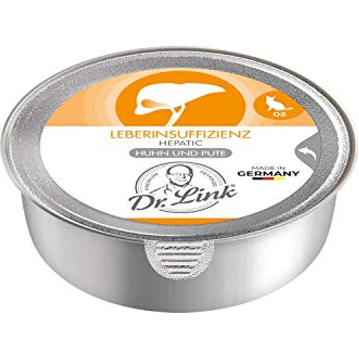 Dr. Link Spezial-Diät Katzenfutter für die Leber, Proteinquelle Huhn & Pute, 12x85g Schale, Unterstützung der Leberfunktion, Elektrolytausgleich, Premium-Qualität – Bild 2