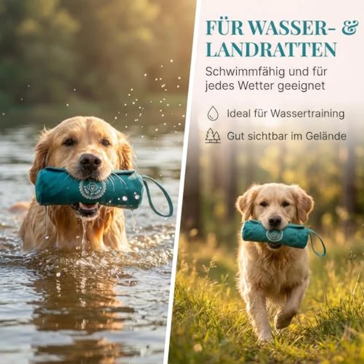 HUND IST KÖNIG Futterdummy für Hunde, Apportierbeutel für Hundetraining, 0,7L, wasserabweisend, inklusive Trainings-eBook – Bild 5