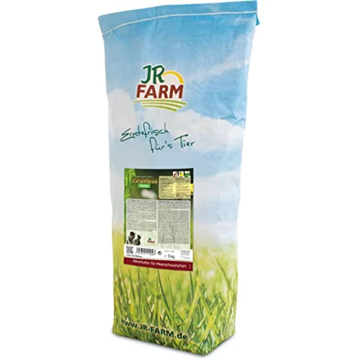 JR Farm Grainless Herbs Meerschweinchen, 5 kg, getreidefreies Kleintierfutter mit natürlichem Vitamin C und Ballaststoffen für gesunde Verdauung – Bild 1