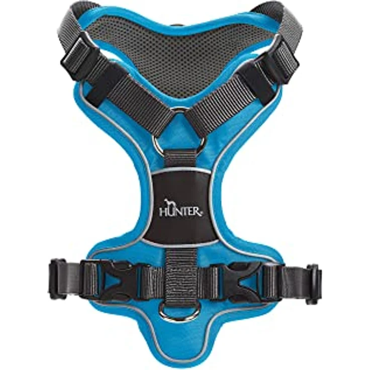 Hunter Hunde-Geschirr Divo hellblau-grau XS – Bild 4
