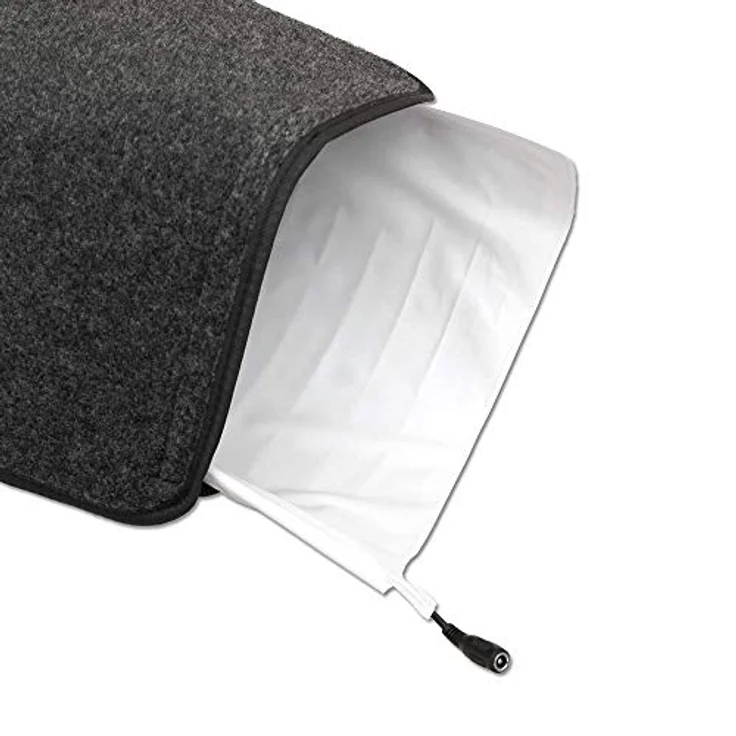 thermo Flächenheizungs GmbH thermodog Liegematte aus Wollvlies, 400x600mm, grau, 24V / 20W, abnehmbares Steckernetzteil, inkl. Bissschutz, IP X4 – Bild 4