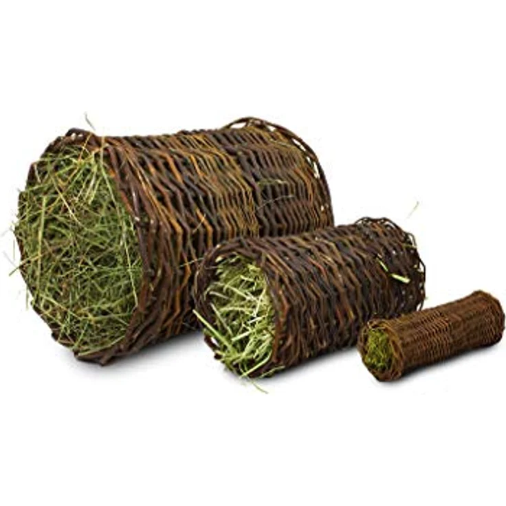 JR Farm Mr. Woodfield Weiden-Heutunnel mittel, Ergänzungsfuttermittel für Kleintiere, 24 cm lang, aus unbehandelter Weide, fördert Zahngesundheit und Darmflora – Bild 2